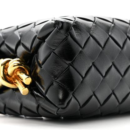 Bottega Veneta Nappa Intrecciato Metallic Knot Mini Loop Camera Bag Black 8 of 11