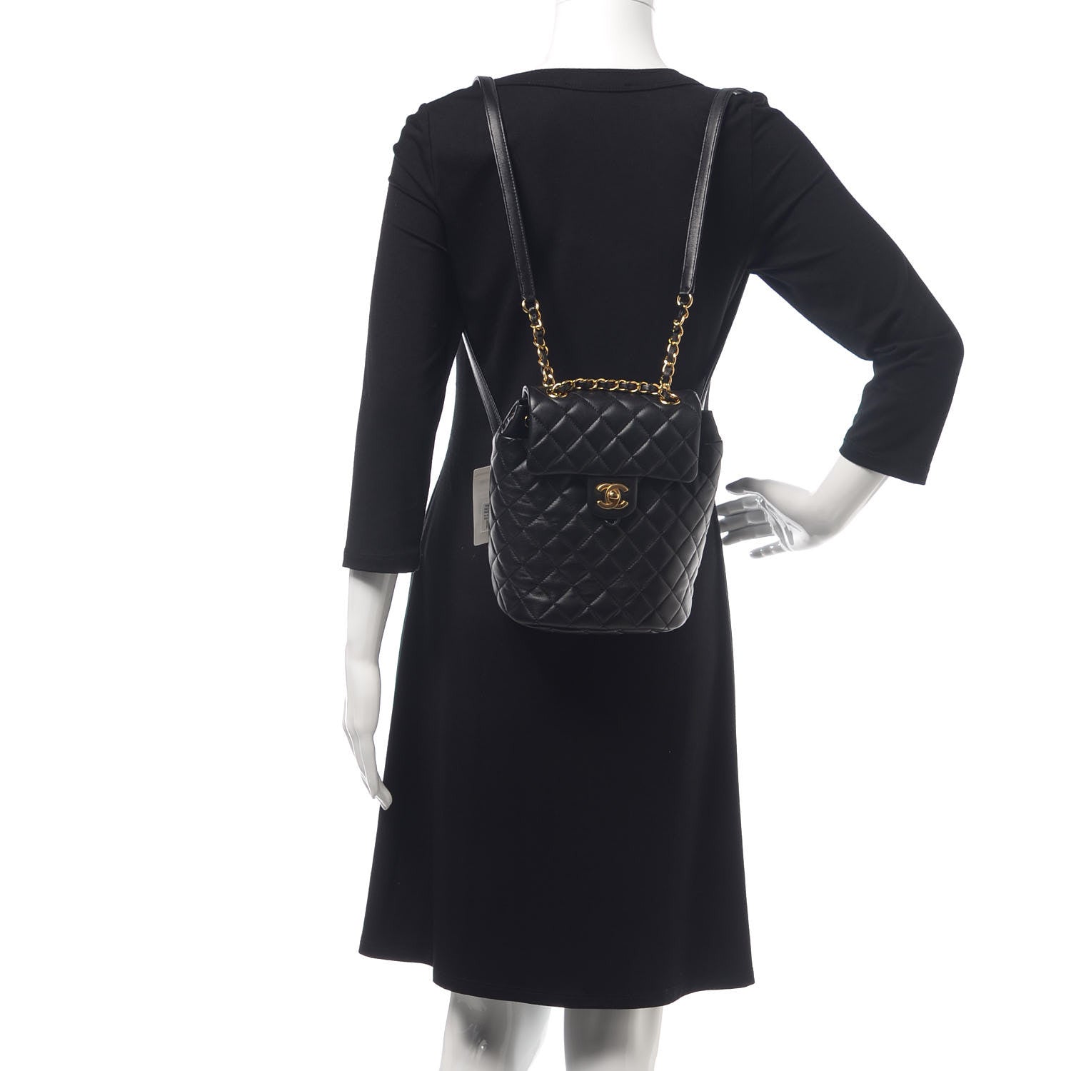 Chanel Lambskin Quilted Mini Urban Spirit Backpack Black 2 of 12