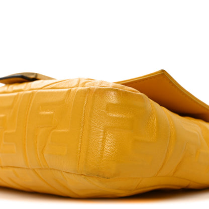 Fendi Nappa FF 1974 Embossed Baguette Mimosa 10 of 10