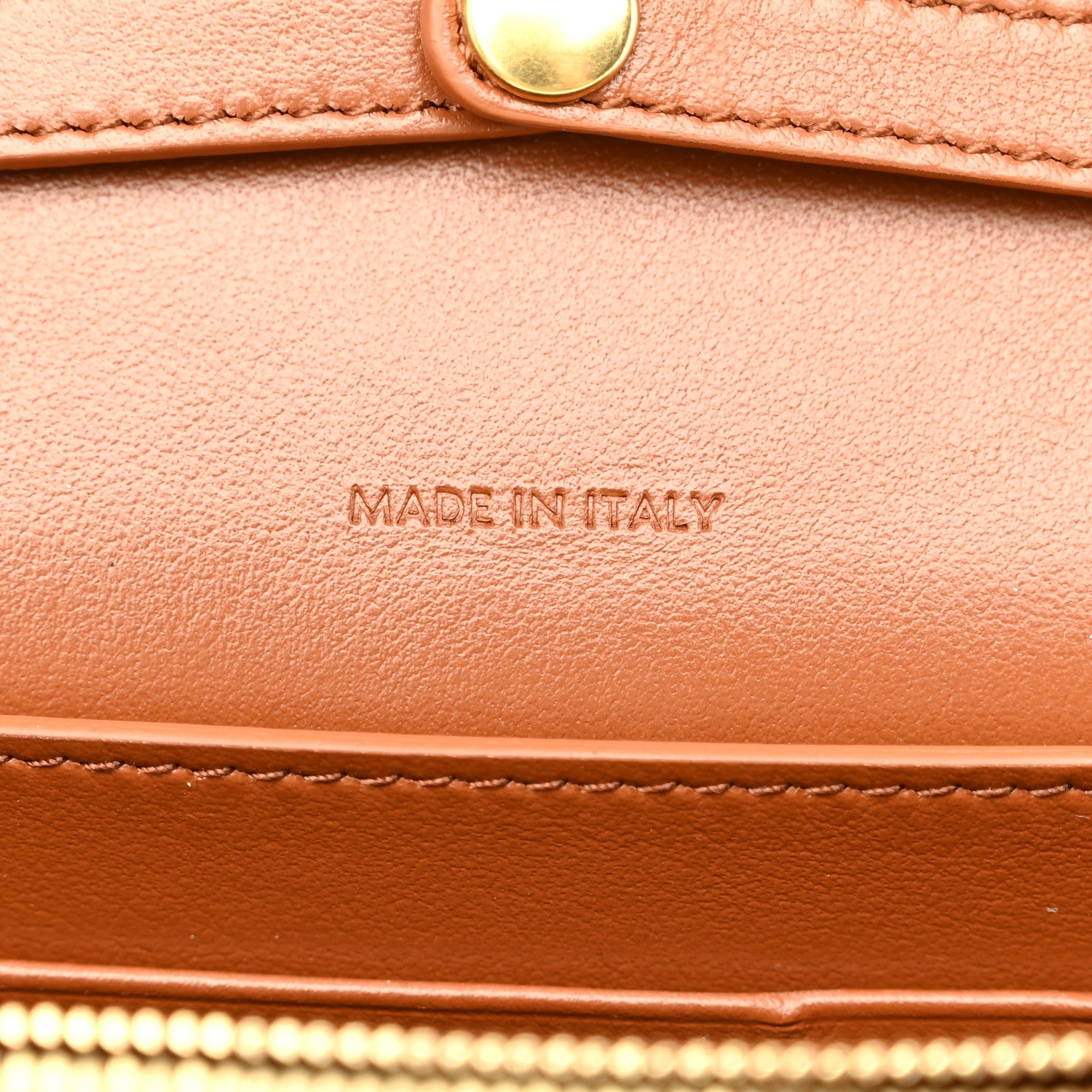 Celine Natural Calfskin Besace Small 16 Wallet on Chain Tan 7 of 10