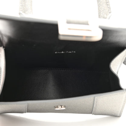 Balenciaga Glitter Fabric Hourglass Top Handle Bag XS Grey 5 of 9