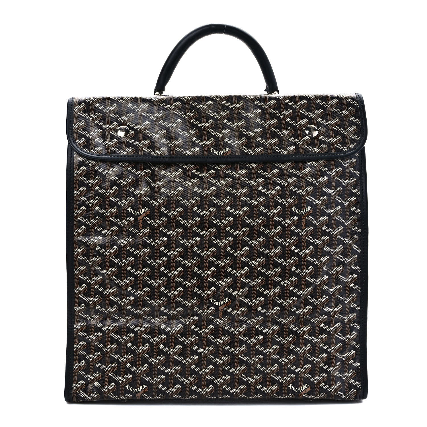 Goyard Goyardine Saint Leger Soft Briefcase Backpack Black 1 of 8