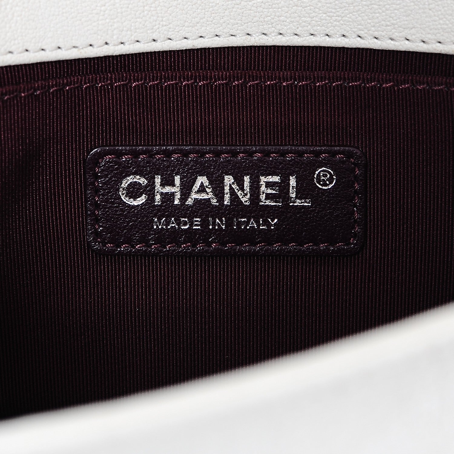 Chanel Crumpled Lambskin Small Studded Boy Flap White 5 of 13