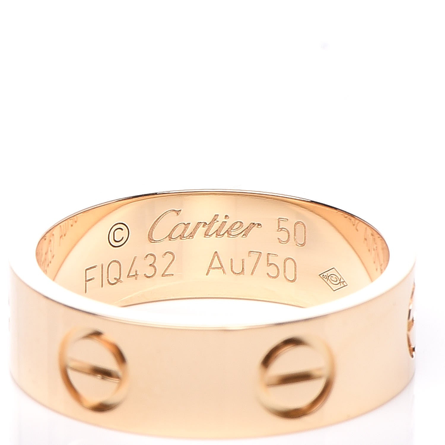 Cartier 18K Yellow Gold 5.5mm LOVE Ring 50 5.25 4 of 5