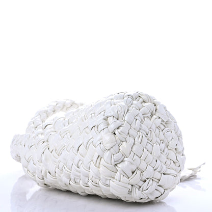 Bottega Veneta Calfskin Intrecciato Small Foulard Kalimero Bucket Bag Bone 4 of 9