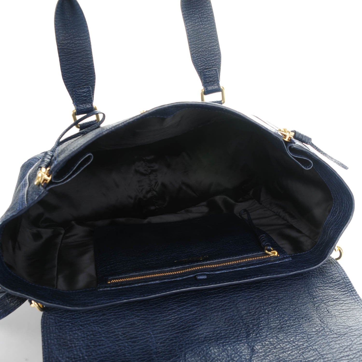 3.1 Phillip Lim 3.1 Textured Calfskin Large Pashli Satchel Ink 5 of 7