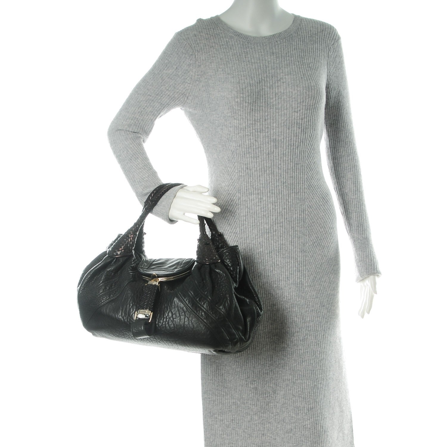 Fendi Nappa Nuvolata Spy Black 2 of 10