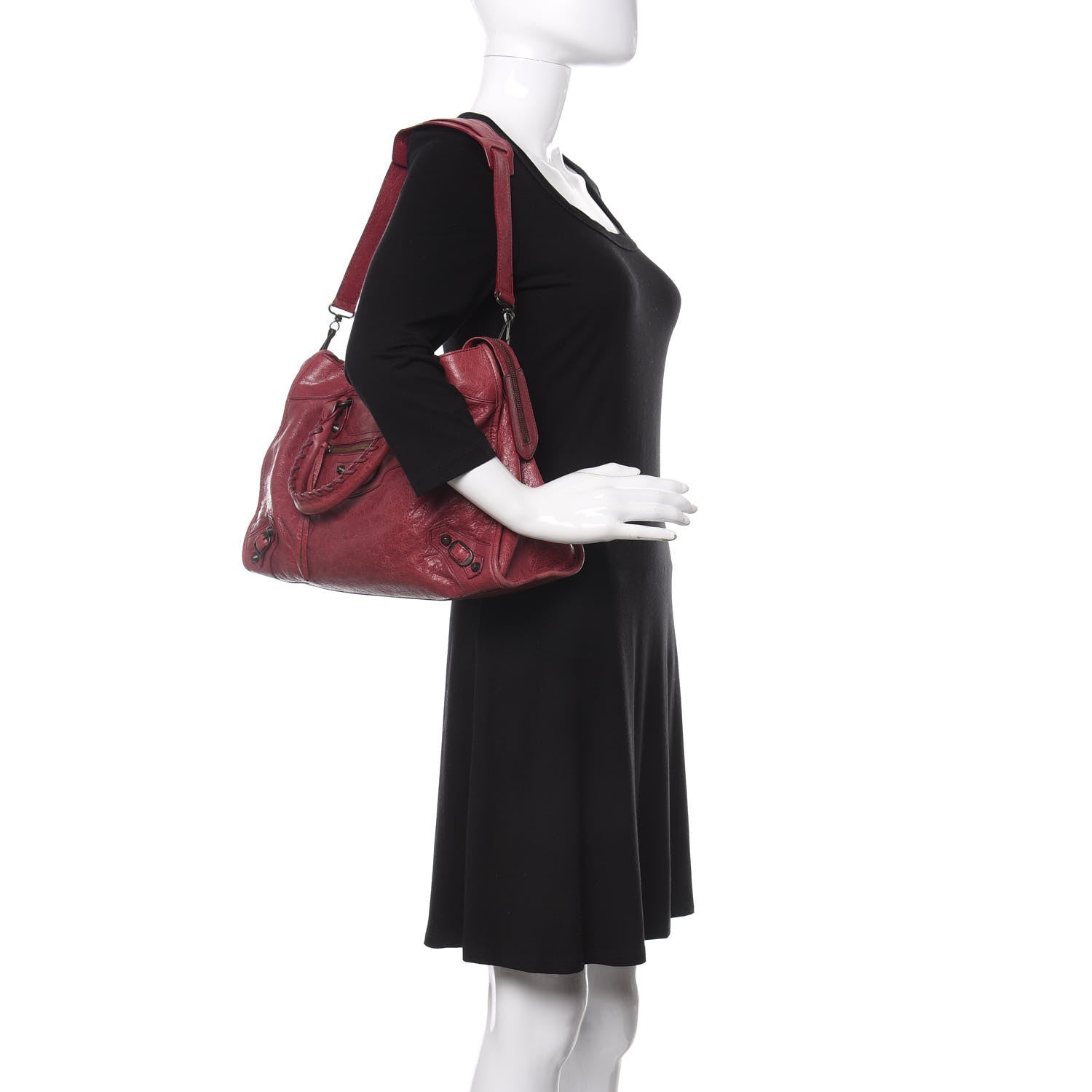 Balenciaga Agneau Classic Hardware City Cassis 2 of 10
