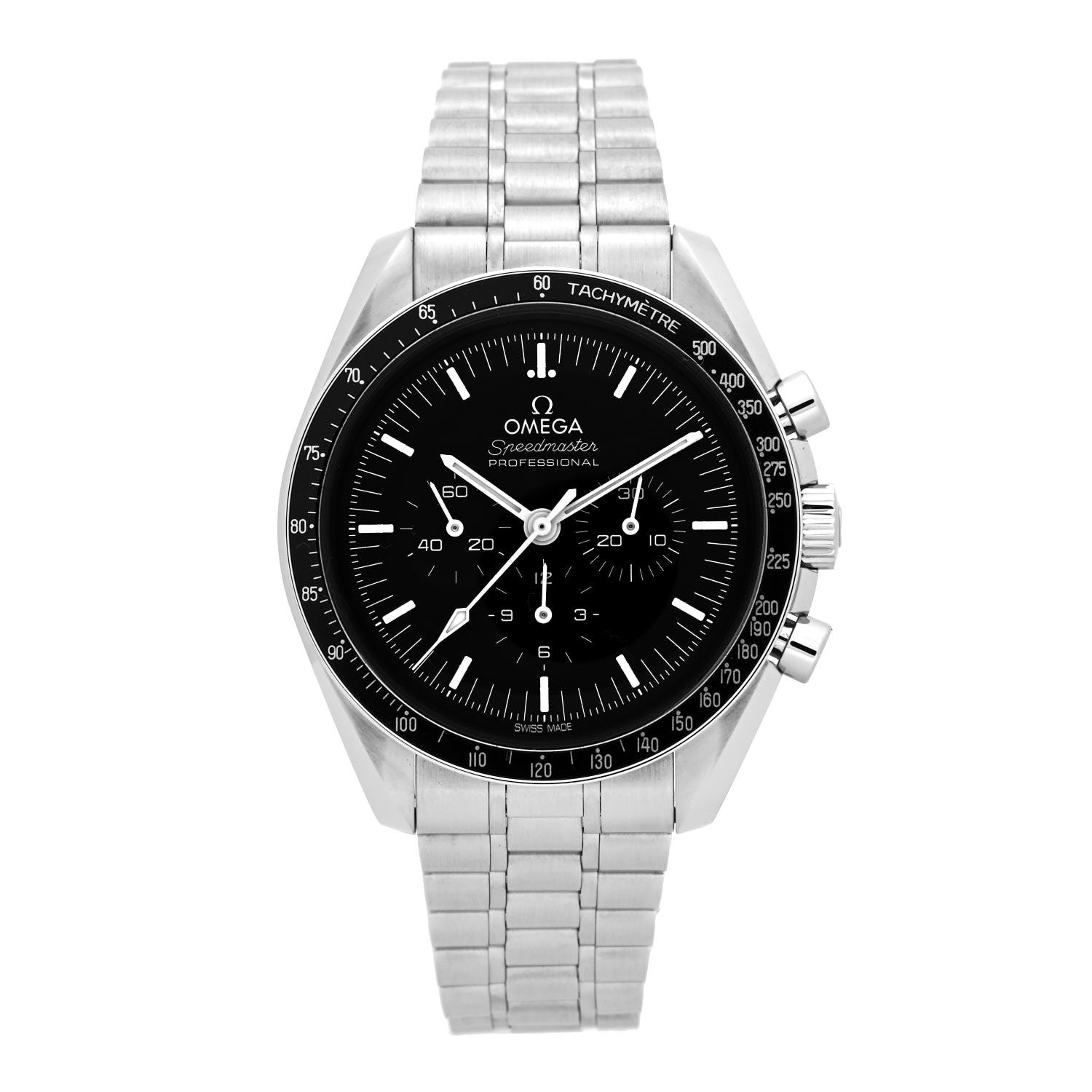 Omega Stainless Steel 42mm Speedmaster Moonwatch Professional Chronograph Manual Winding Watch Black 310.30.42.50.01.001 1 of 5