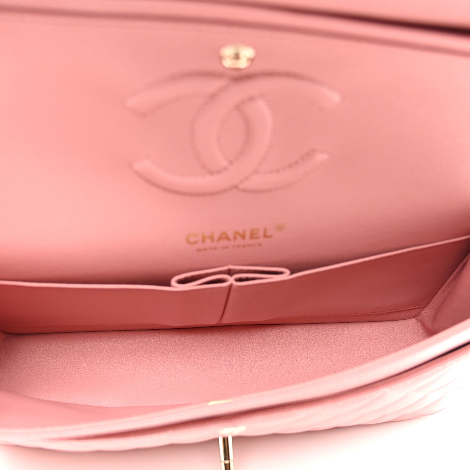 Chanel Caviar Quilted Medium Double Flap Pink 5 of 11