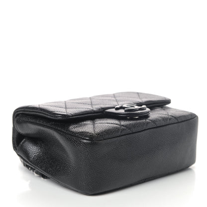 Chanel Caviar Quilted Incognito Mini Square Flap Black 3 of 4