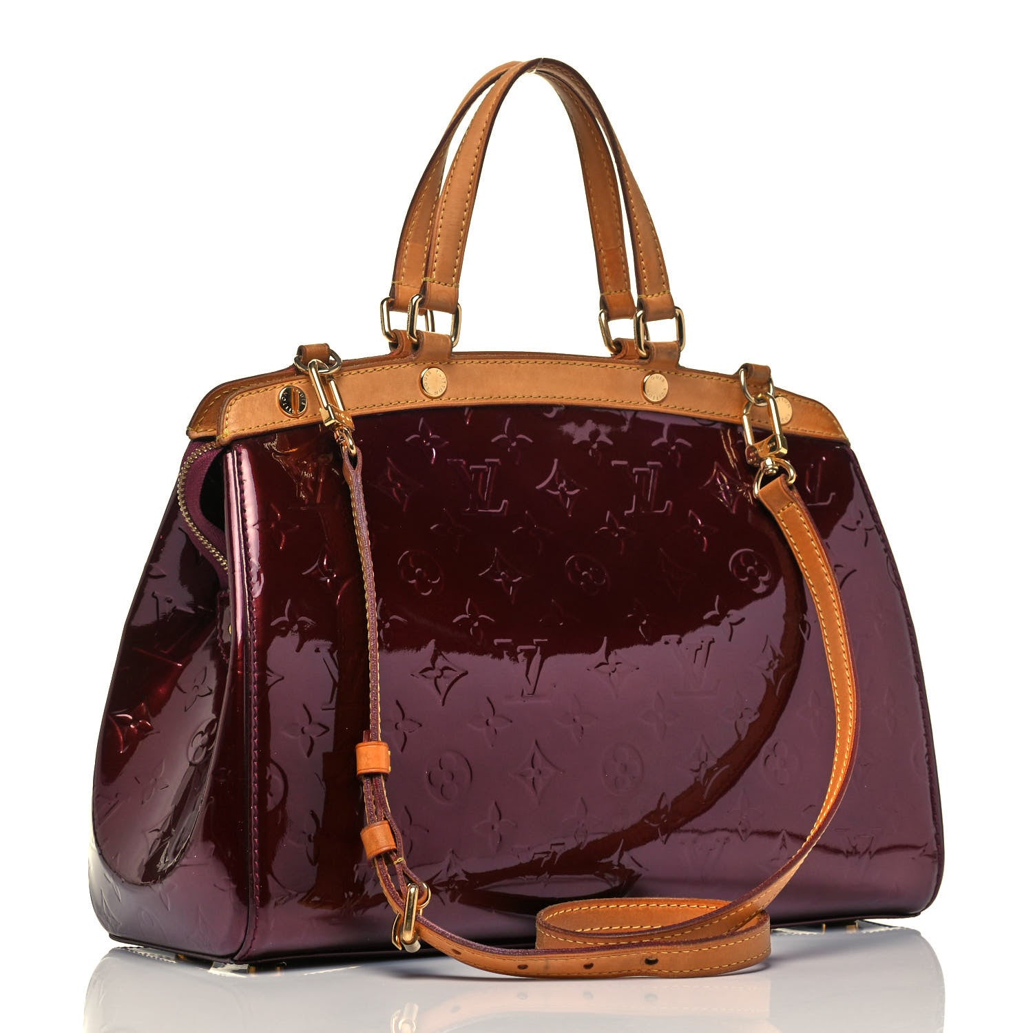 Louis Vuitton Vernis Brea MM Rouge Fauviste 4 of 10