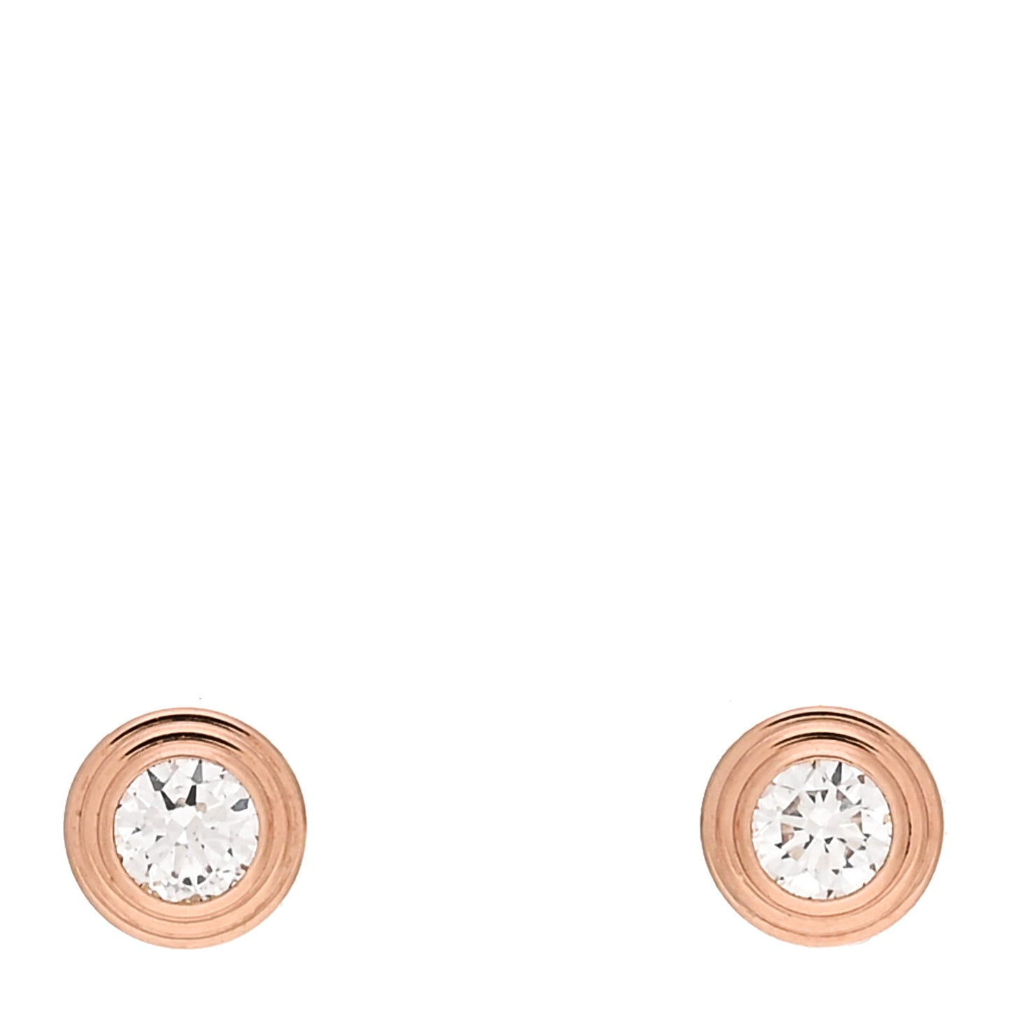 18K Pink Gold Diamond XS D'Amour Earrings