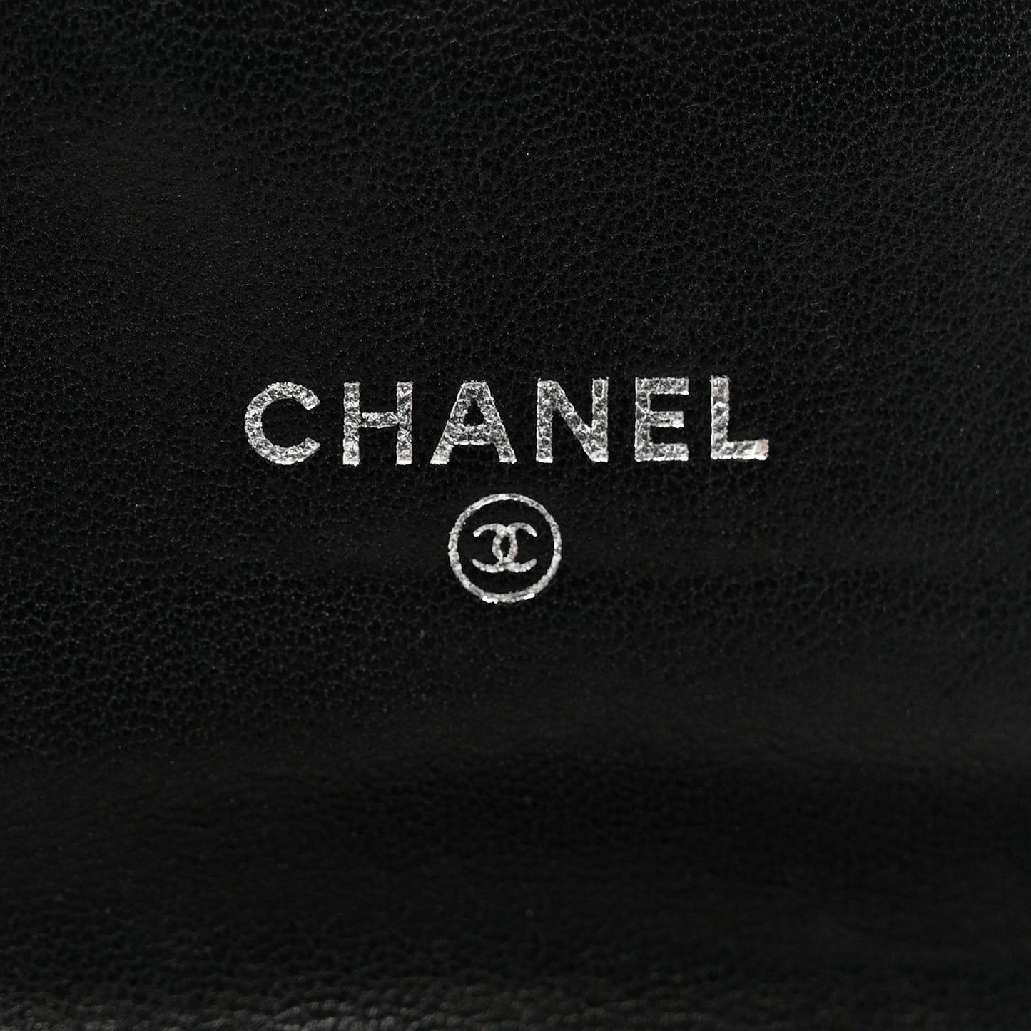 Lambskin Quilted Flap Card Holder Wallet Black