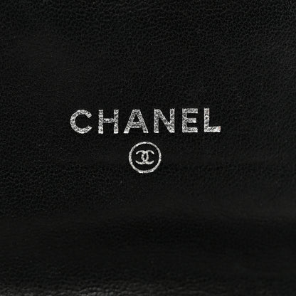 Chanel Lambskin Quilted Flap Card Holder Wallet Black 6 of 11