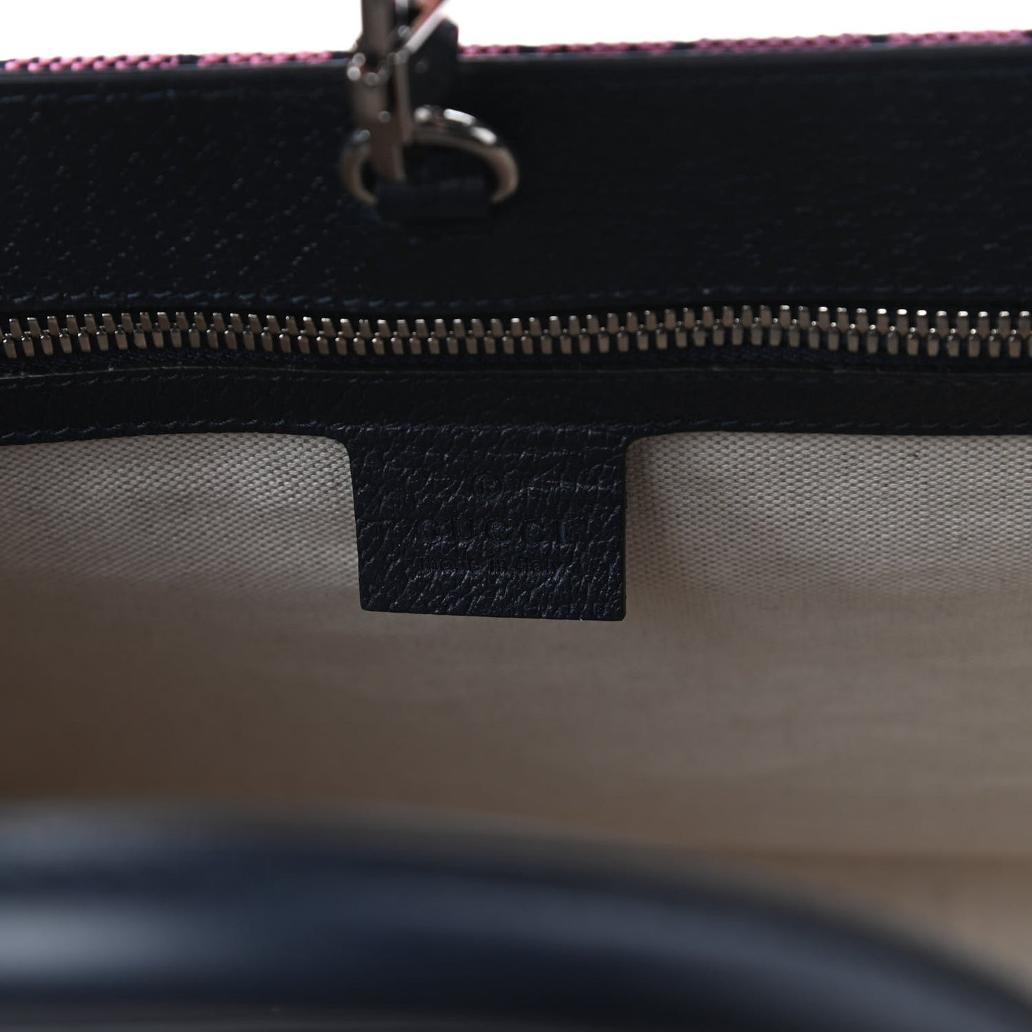 Monogram Multicolor Textured Dollar Calfskin Small Retro Interlocking G Tote Bag Pink Blue