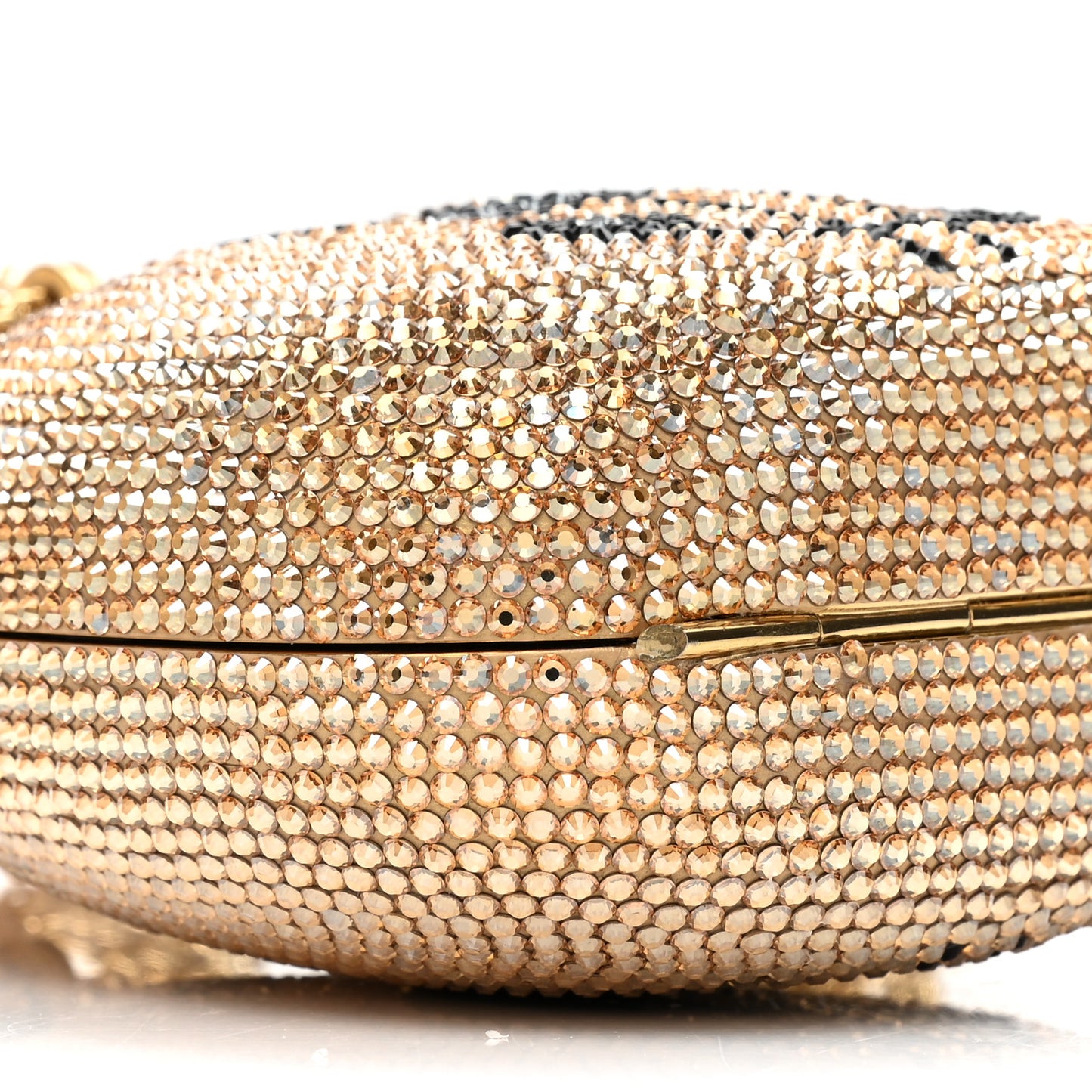 Crystal Money Bags Minaudiere Clutch Gold