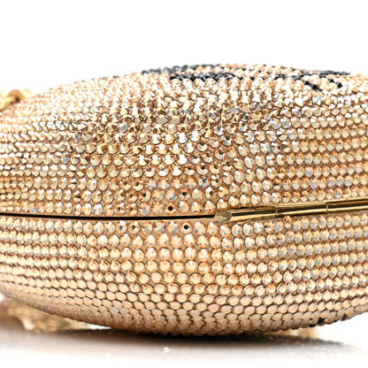 Judith Leiber Crystal Money Bags Minaudiere Clutch Gold 10 of 10
