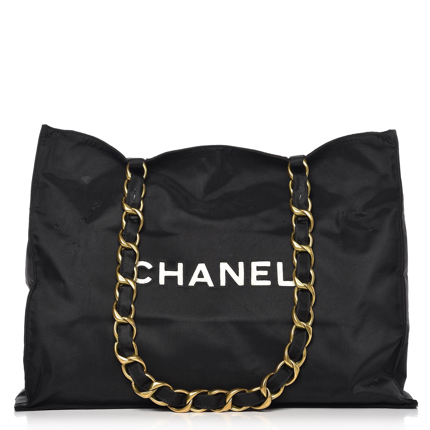 Chanel Canvas Chain Jumbo CC Tote Black 1 of 16