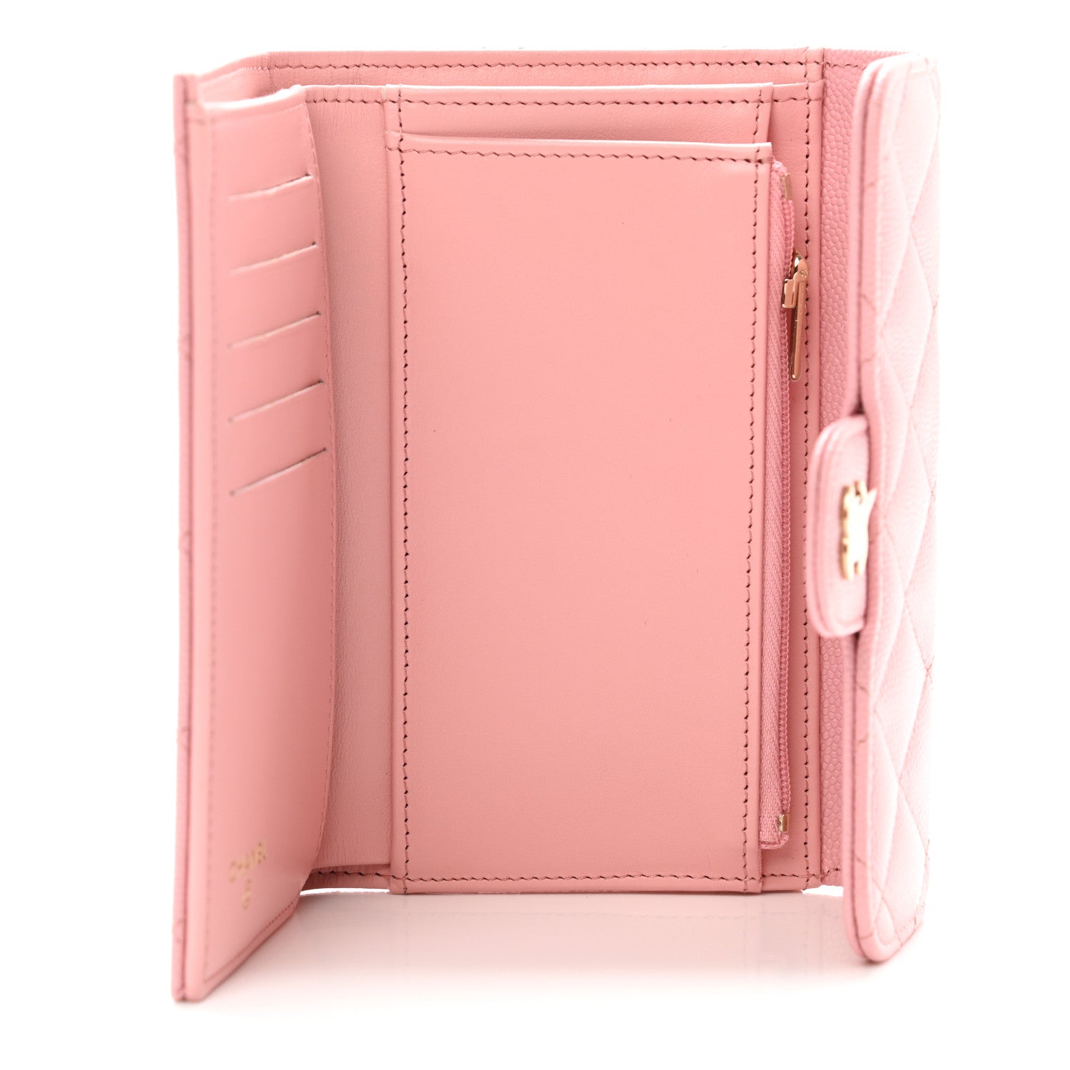 Chanel Caviar Quilted Medium Flap Wallet Pink 5 of 8