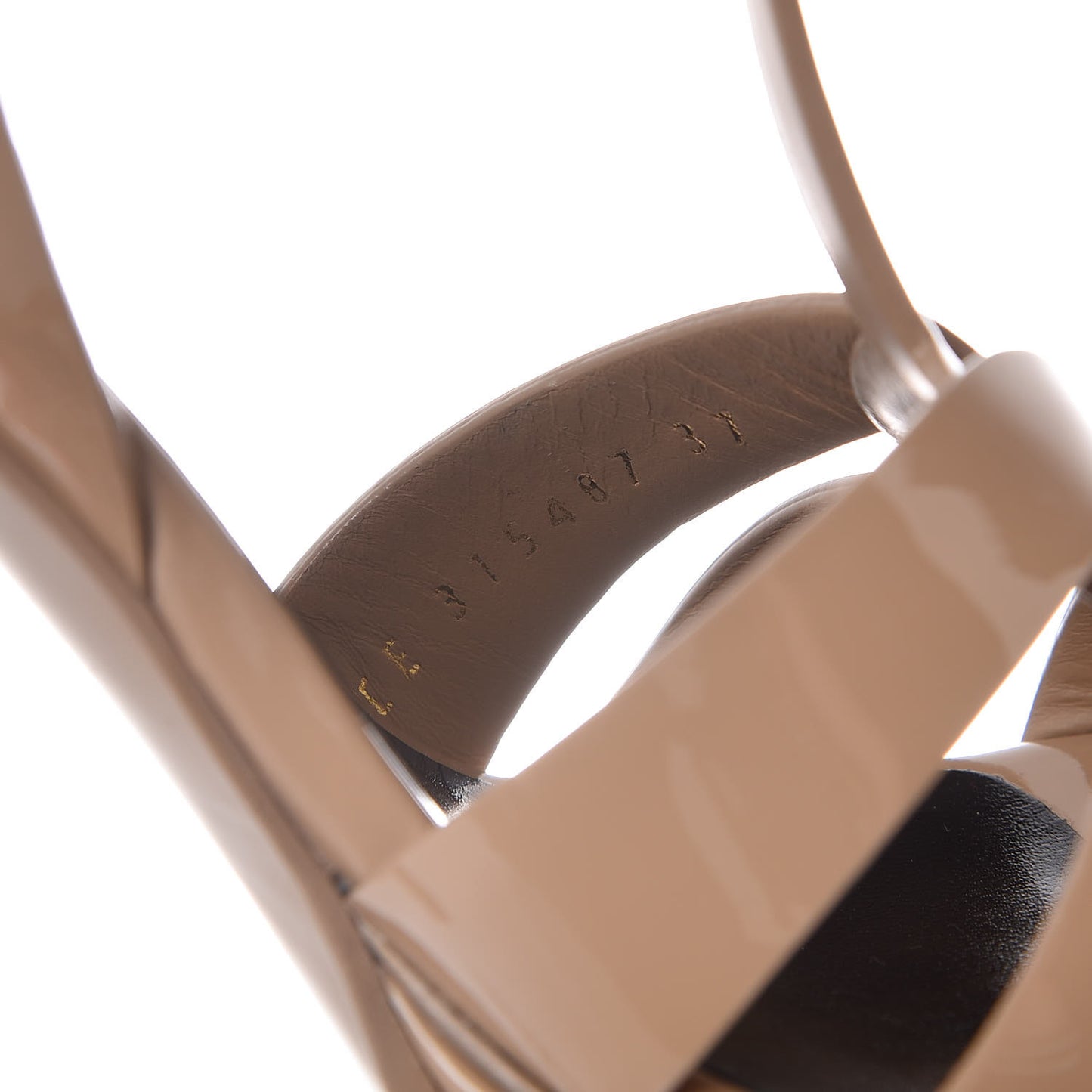 Patent Tribute 105 Platform Sandals 37 Dark Nude