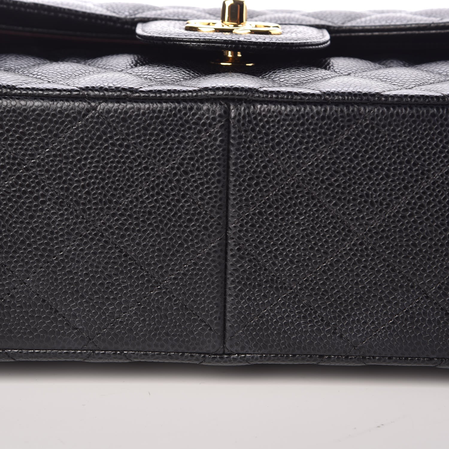 Chanel Caviar Quilted Jumbo Double Flap Black 9 of 11