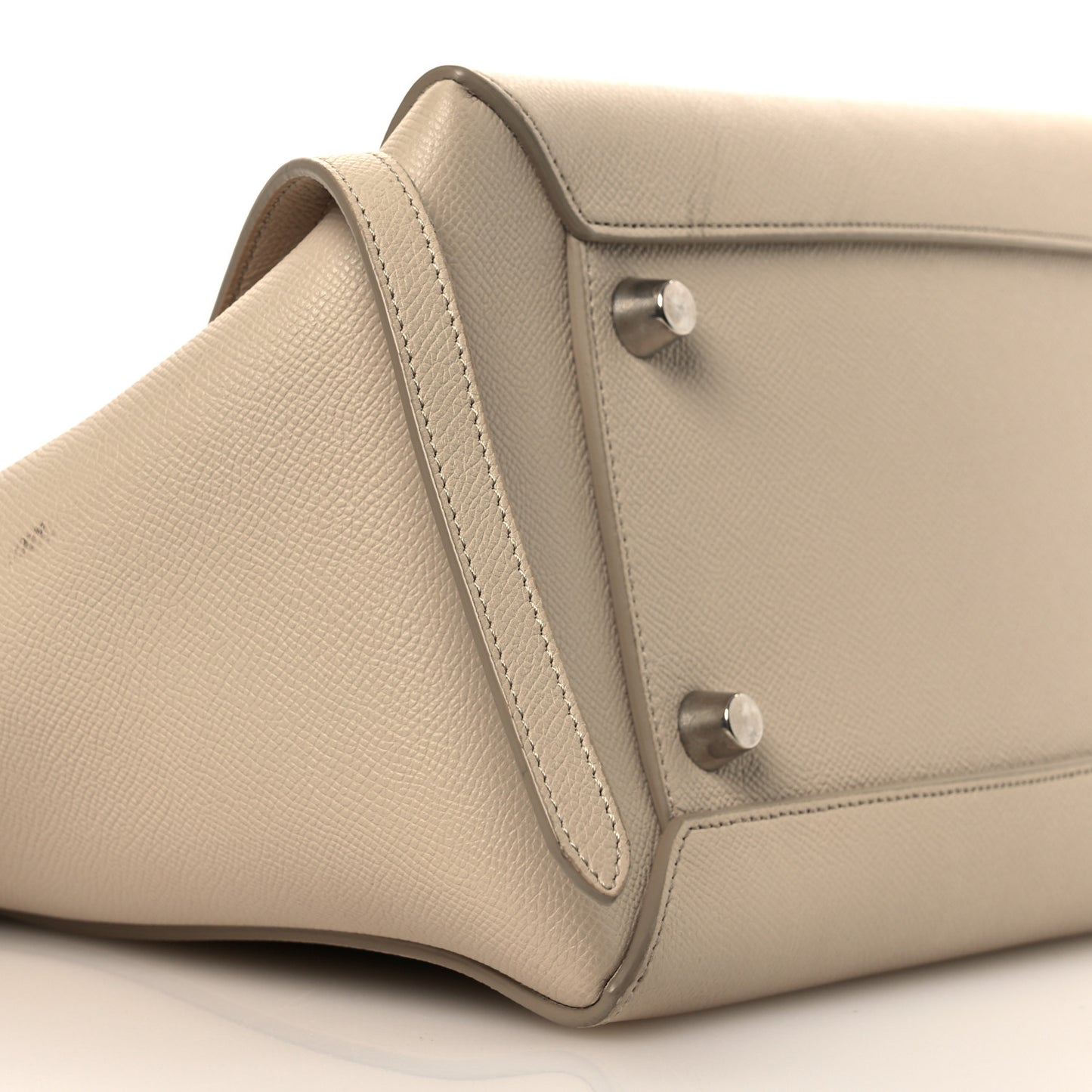 Grained Calfskin Mini Belt Bag Light Taupe