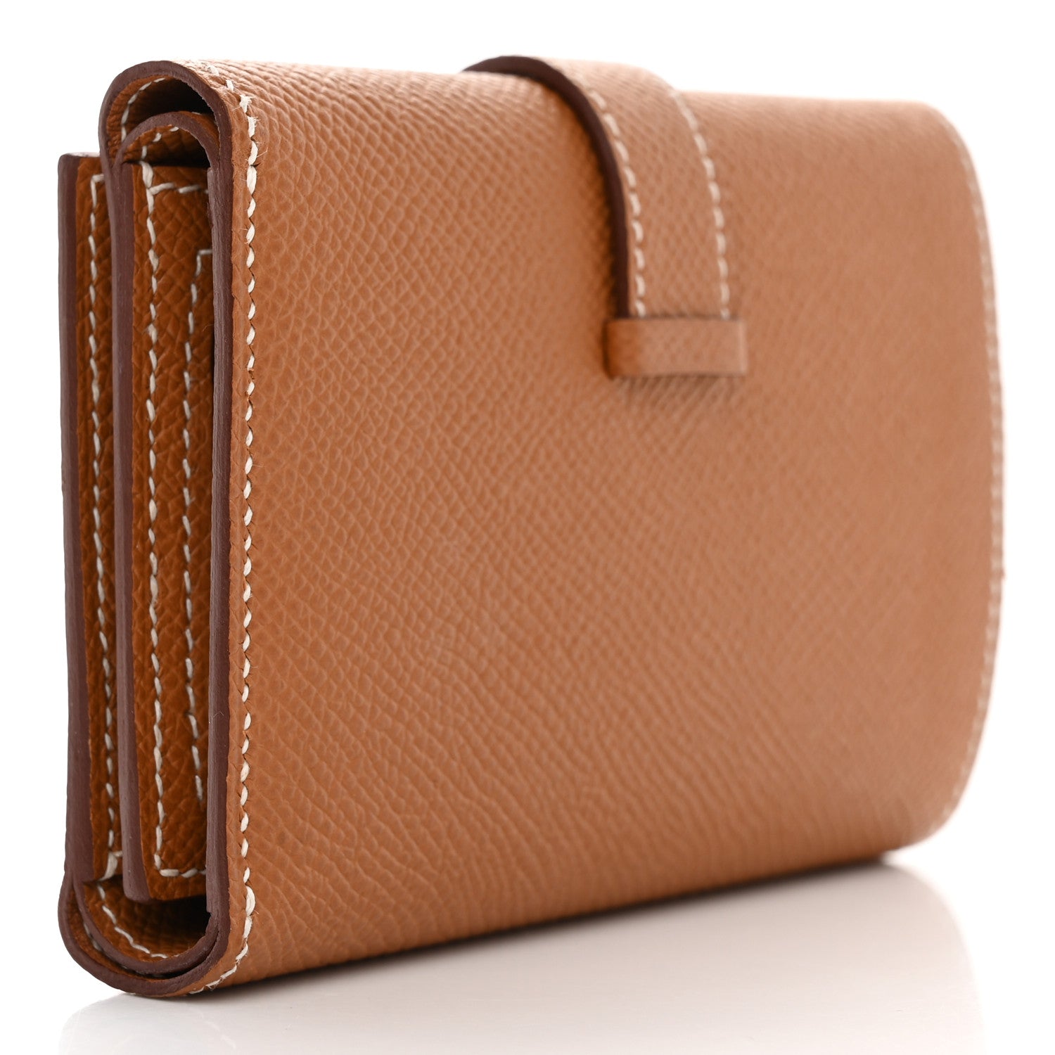 Hermes Epsom Tri-Fold Compact Bearn Wallet Gold 3 of 9