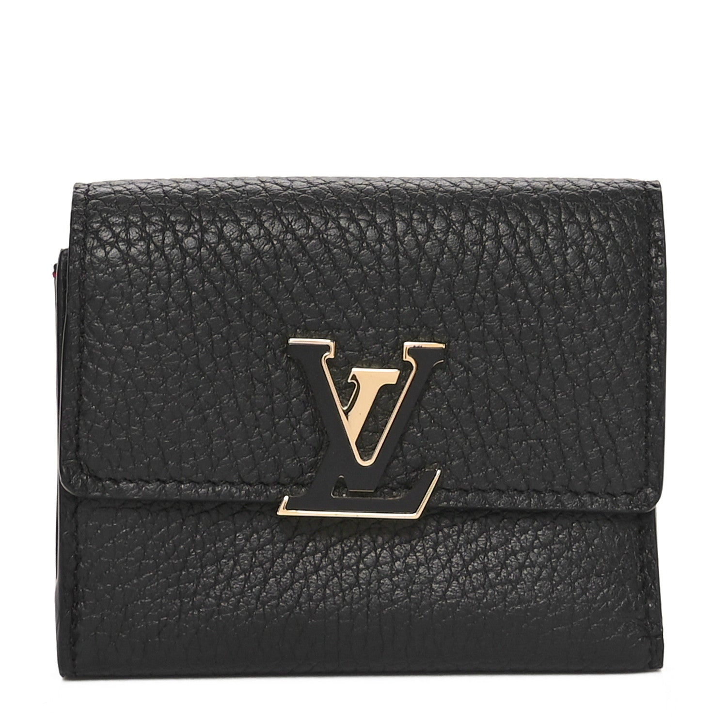 Louis Vuitton Taurillon Capucines XS Wallet Black 1 of 7