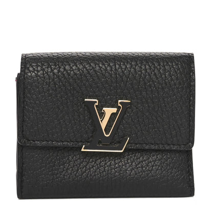 Louis Vuitton Taurillon Capucines XS Wallet Black 1 of 7