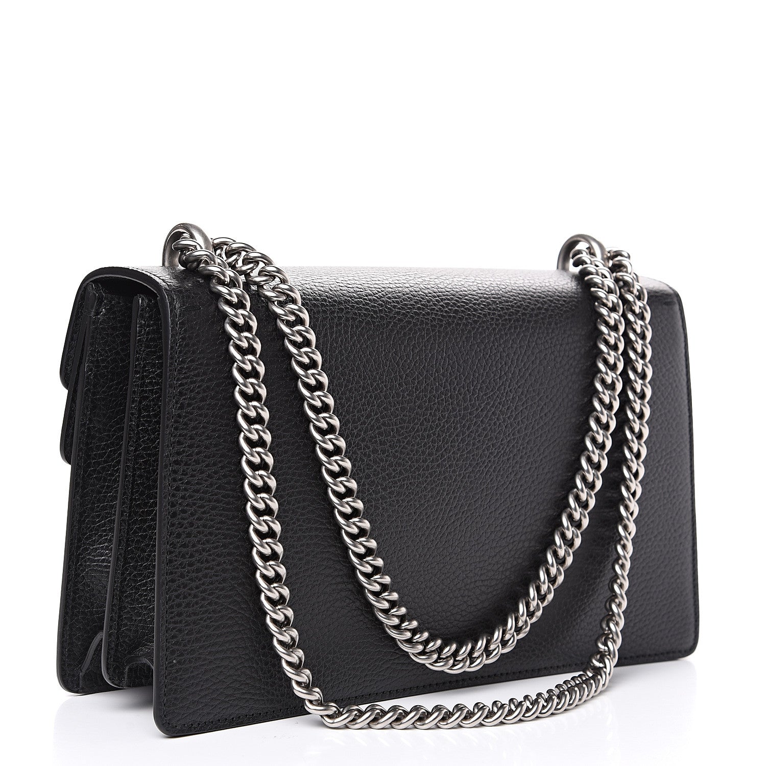 Gucci Pebbled Calfskin Small Dionysus Shoulder Bag Black 2 of 10