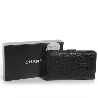 Chanel Caviar CC Wallet Clutch Black 5 of 9