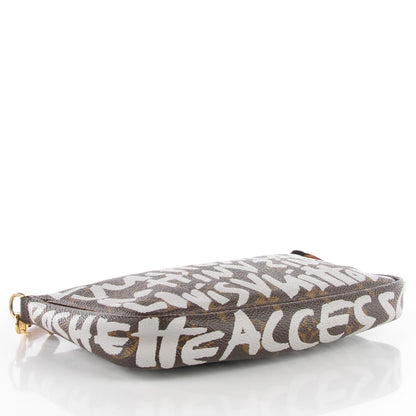 Louis Vuitton Monogram Graffiti Pochette Accessories Silver 4 of 7