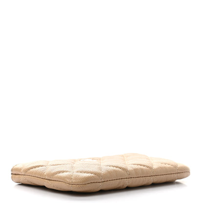 Chanel Caviar Quilted Small Cosmetic Case Beige 4 of 7