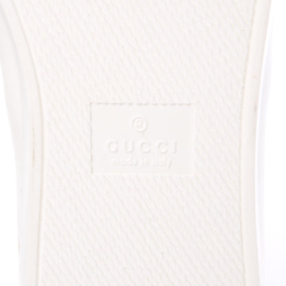Gucci GG Supreme Monogram Blooms Womens Slip On Sneakers 39 Beige Blue Navy Red 6 of 10