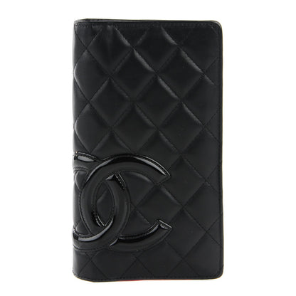 Chanel Calfskin Quilted Cambon Yen Wallet Black 1 of 8