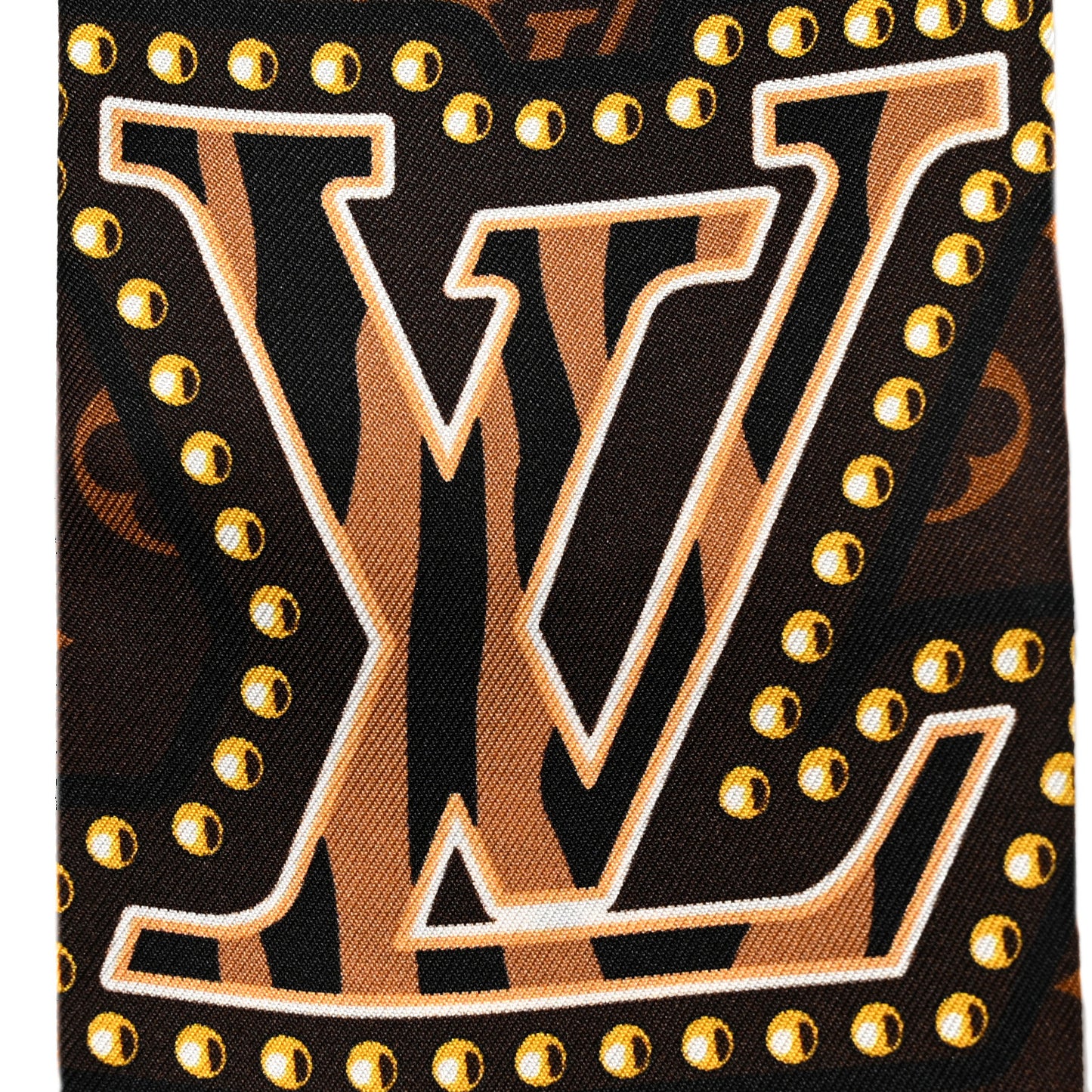 Silk Monogram LV World Bandeau Brown