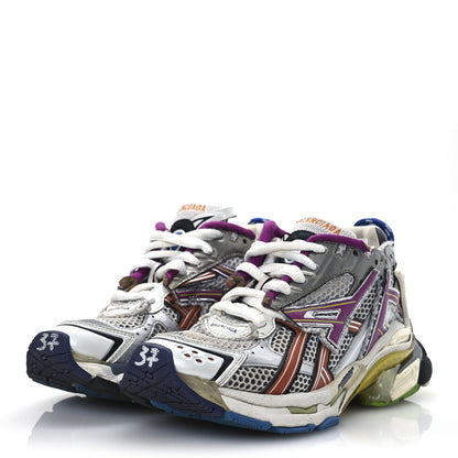 Balenciaga Mesh Rubber Womens Runner Sneakers 37 Multicolor 4 of 16