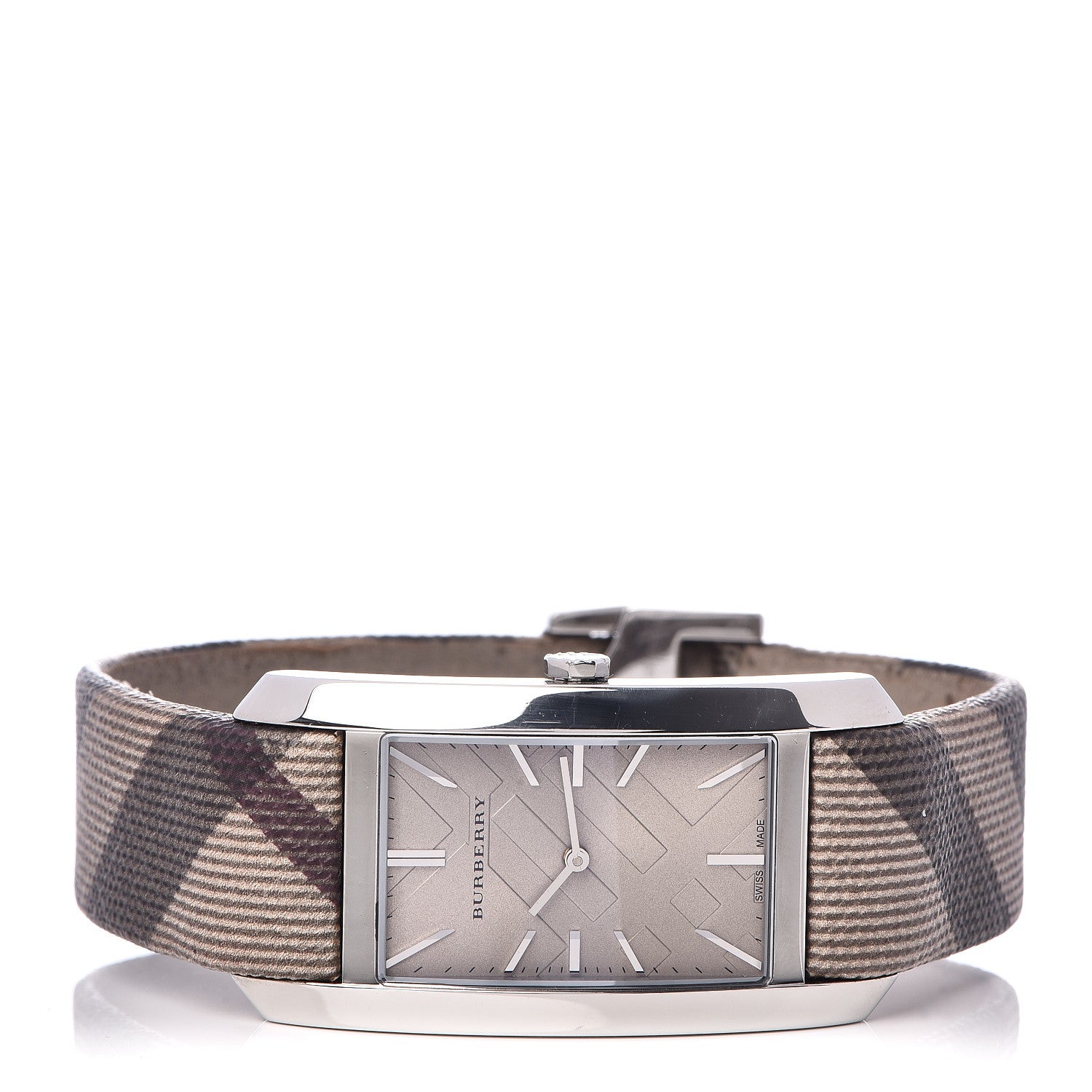 Burberry Stainless Steel Calfskin 25mm Heritage Nova Check Quartz Watch Taupe BU9404 3 of 6