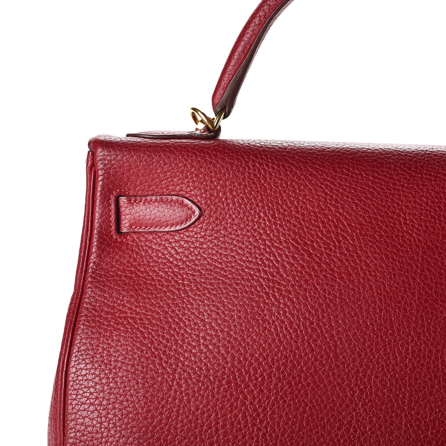Taurillon Clemence Retourne Kelly 32 Rouge Garance