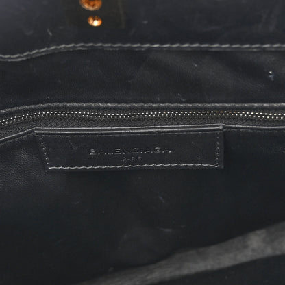 Balenciaga Calfskin Le Dix Soft Cabas M Shoulder Bag Black 7 of 16