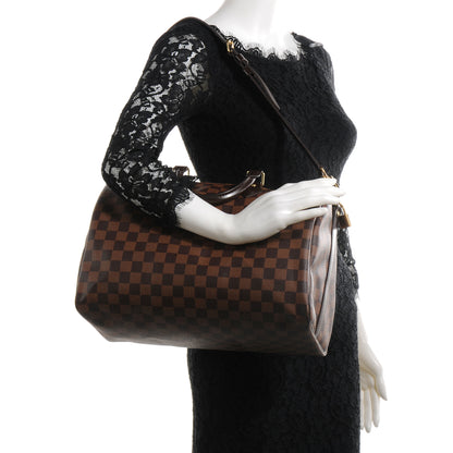 Louis Vuitton Damier Ebene Speedy Bandouliere 35 2 of 7