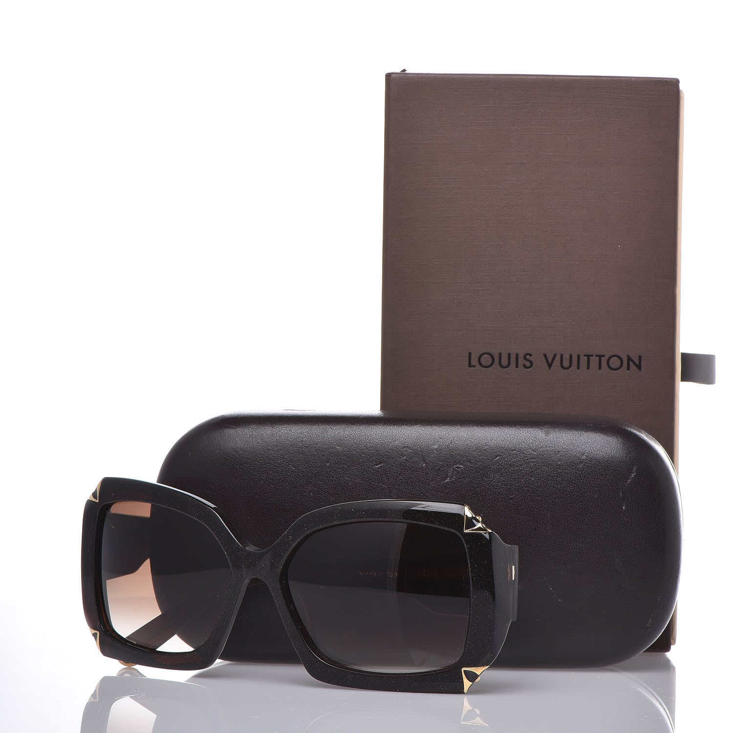 Louis Vuitton Hortensia Cat Eye Sunglasses Z0366W Brown Glitter 7 of 7