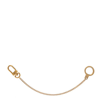 Louis Vuitton Metal Pochette Extender Key Ring Chain Gold 1 of 4