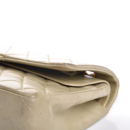 Chanel Lambskin Quilted Medium Double Flap Light Gold 16 of 21