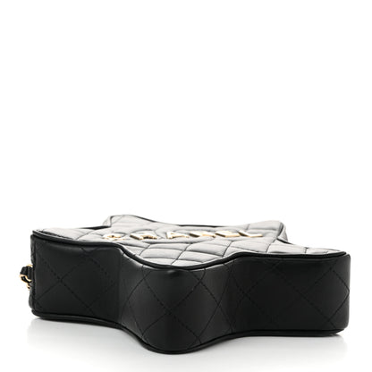 Chanel Lambskin Quilted Walk of Fame Star Bag Black 4 of 11