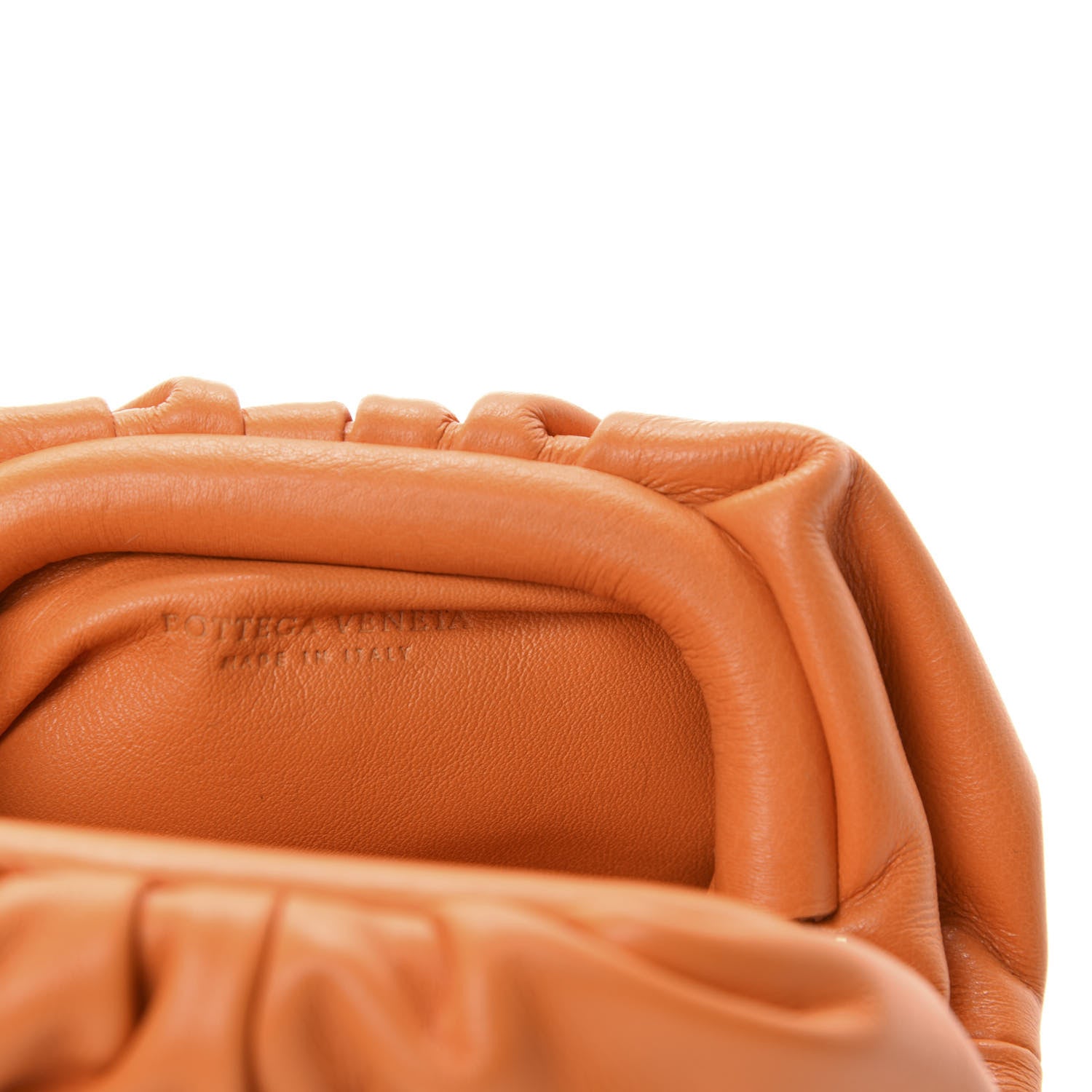Bottega Veneta Butter Calfskin Coin Purse Light Orange 6 of 7