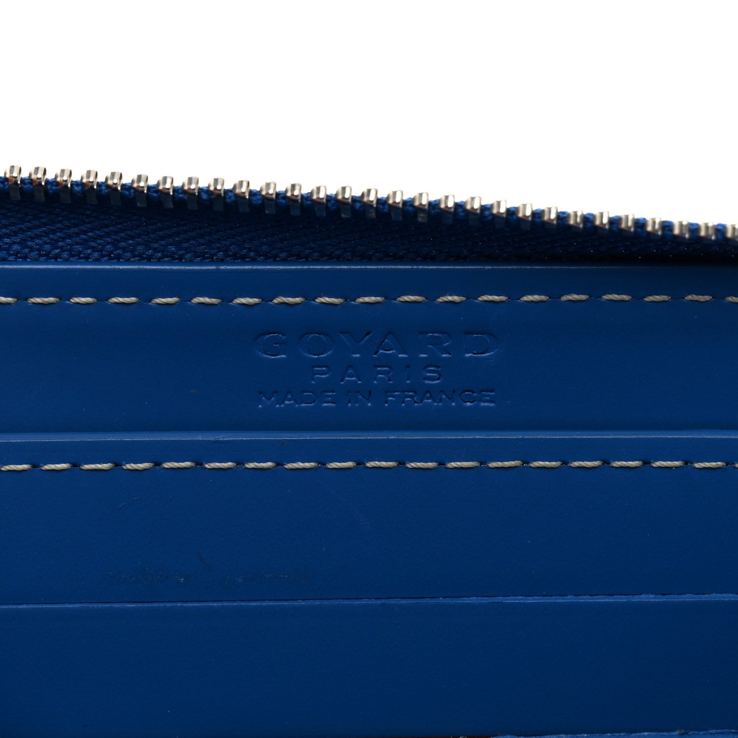 Goyard Goyardine Matignon PM Wallet Blue 6 of 7