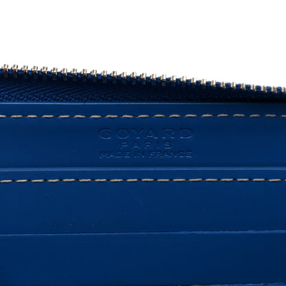 Goyard Goyardine Matignon PM Wallet Blue 6 of 7