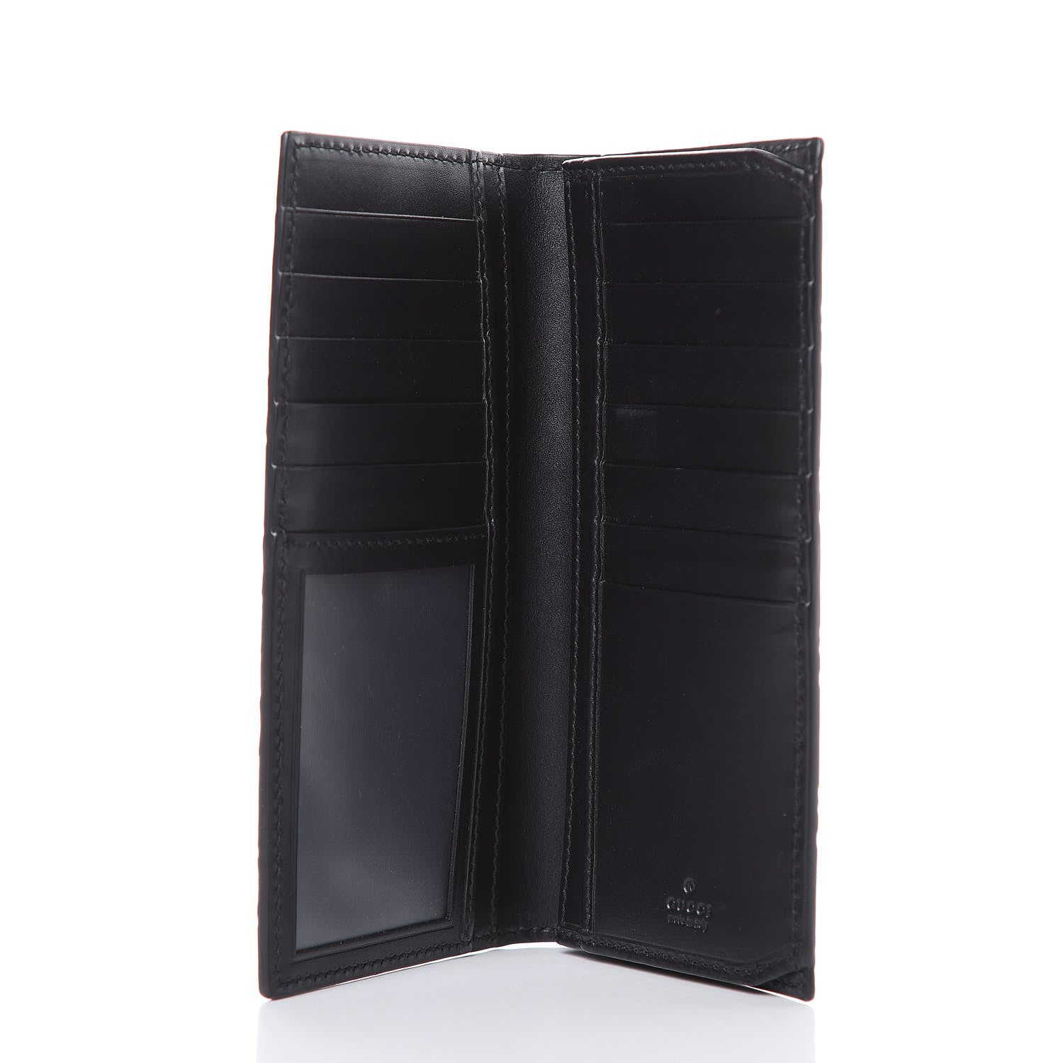 Gucci Guccissima Signature Web New Web Long Wallet Black 5 of 9